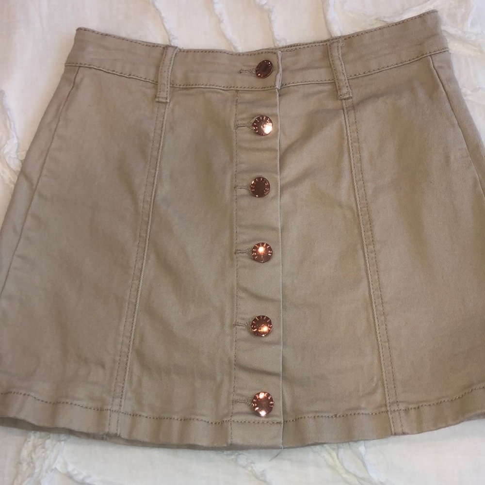 Tan Skirt- Forver 21
